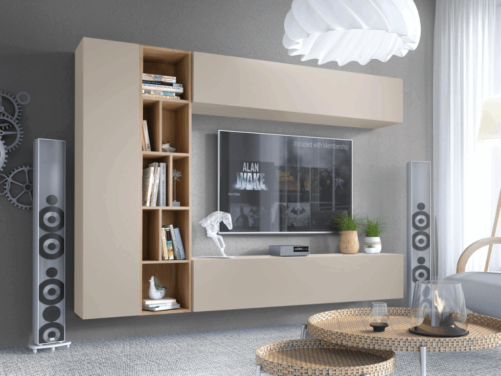 Verwandle dein Wohnzimmer mit einer Wohnwand 2 modernewohnwandmitvielstauraum